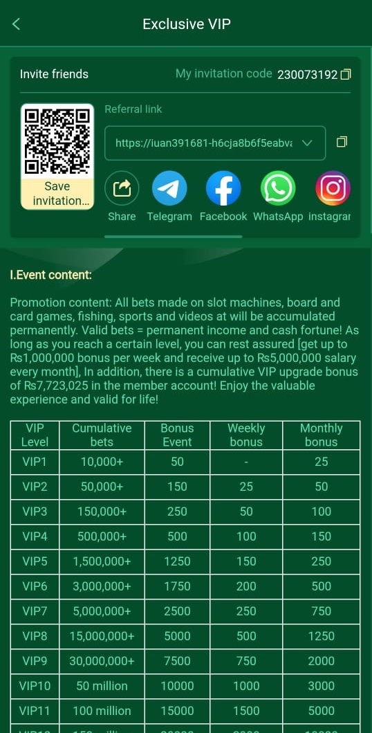 777CB Exclusive VIP