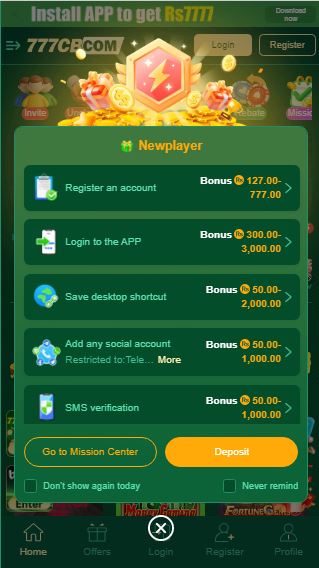 777CB Game How to Register and Get Free Bonus 400 PKR