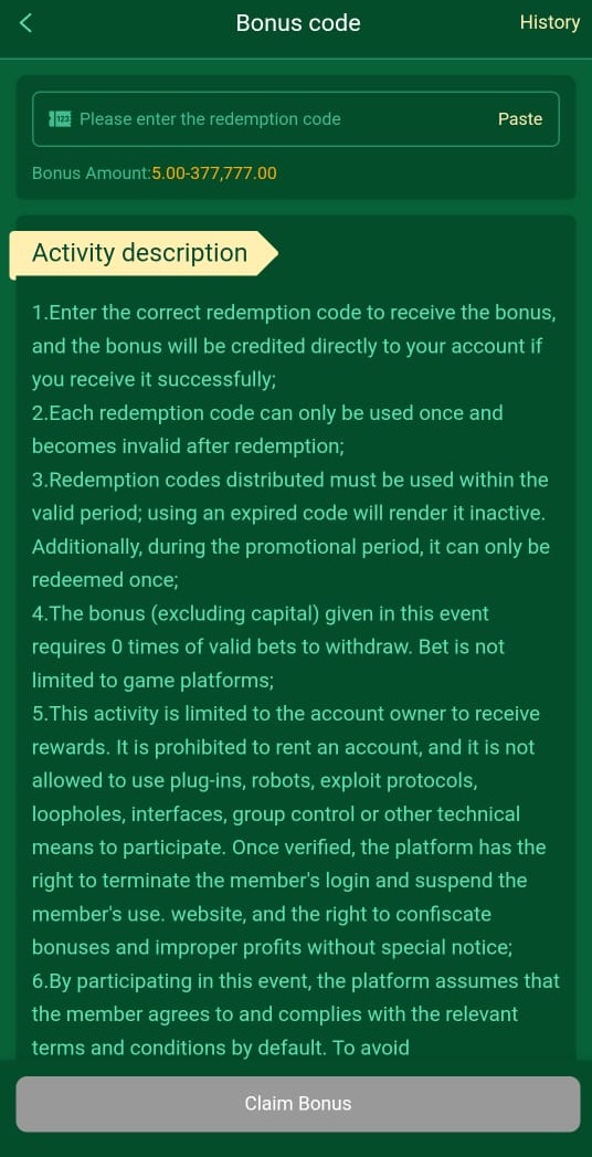 777CB Mysterious Bonus Code Get Free Bonus